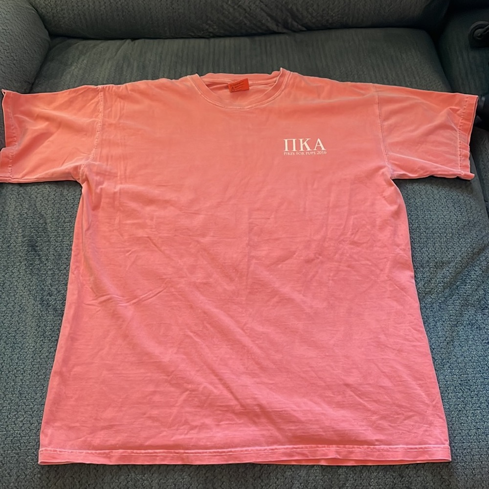Pi Kappa Alpha Frat T Shirt. “Pikes for Pups”. Mississippi State University, MSU